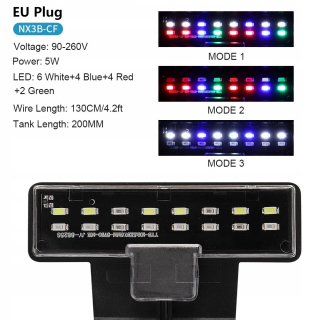 Mini akvarijné svietidlo Led Super Slim svietidlo s kl